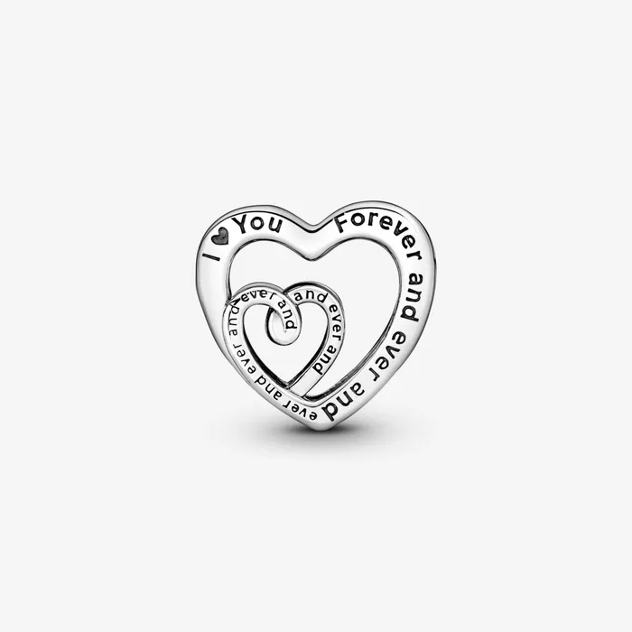 1 Bracelet2 Charms 99 Women Pandora Entwined Infinite Hearts Charm