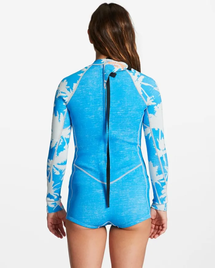 22 Spring Fever Long Sleeve Spring Suit Blue Hawaii Women Billabong Billabong Surf Capsule