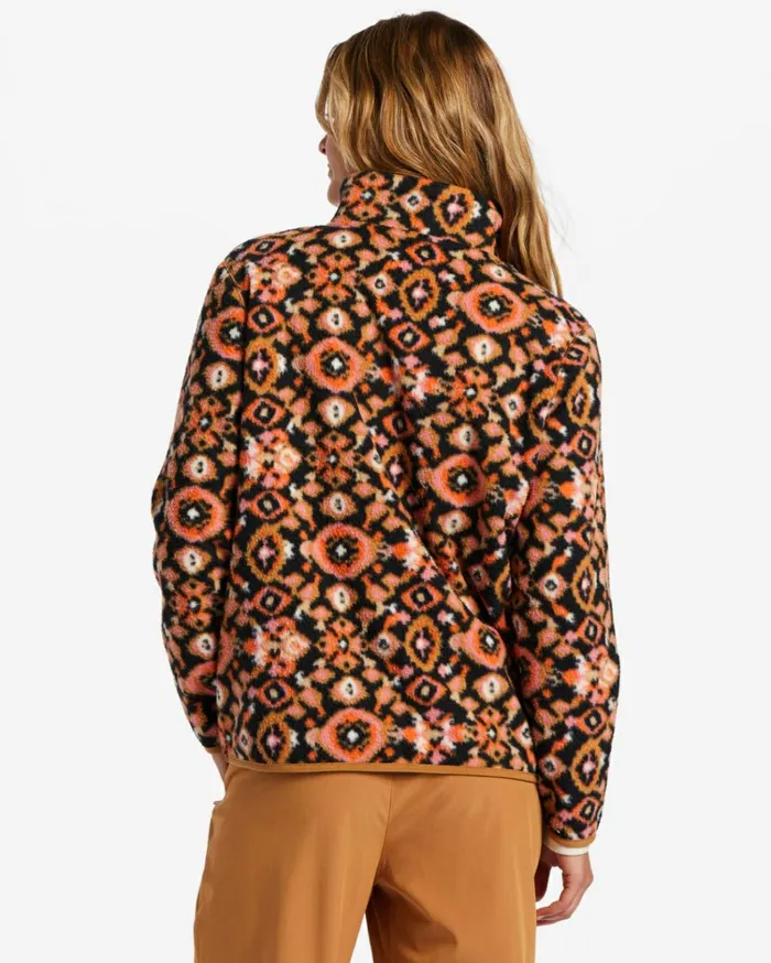 ADiv Boundary Mock 3 HalfZip Pullover Sweatshirt Papaya Women Billabong Sweatshirts and Fleece