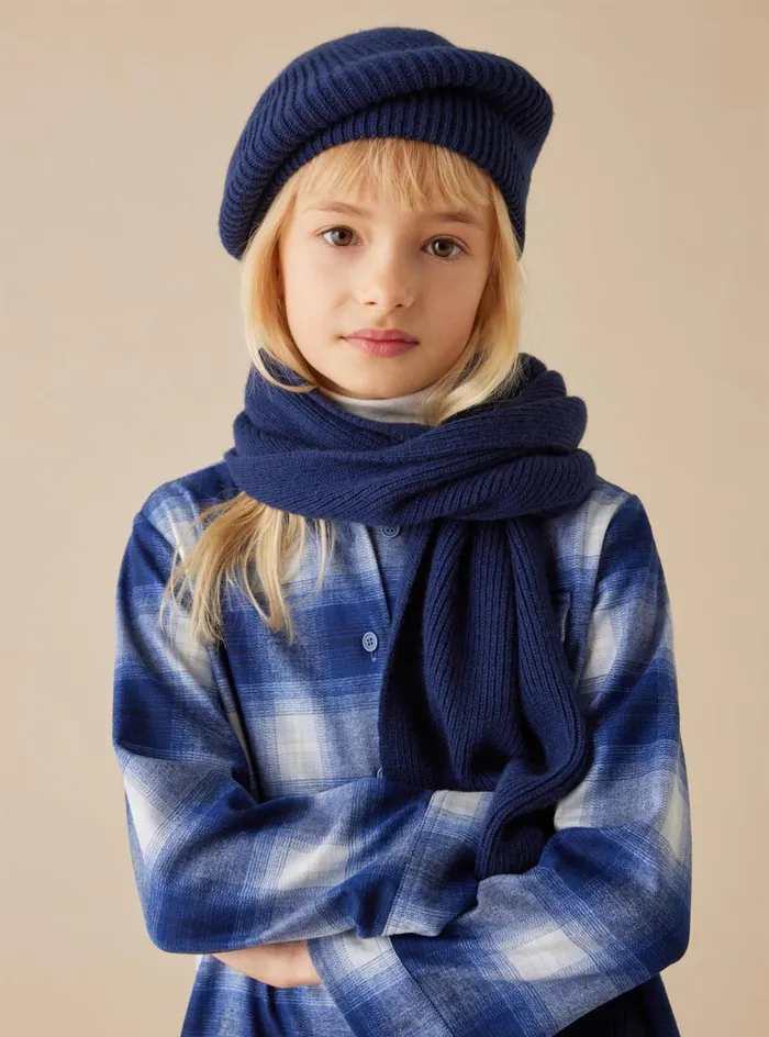 Accessories Girl 216 Il Gufo Merino Wool Beret