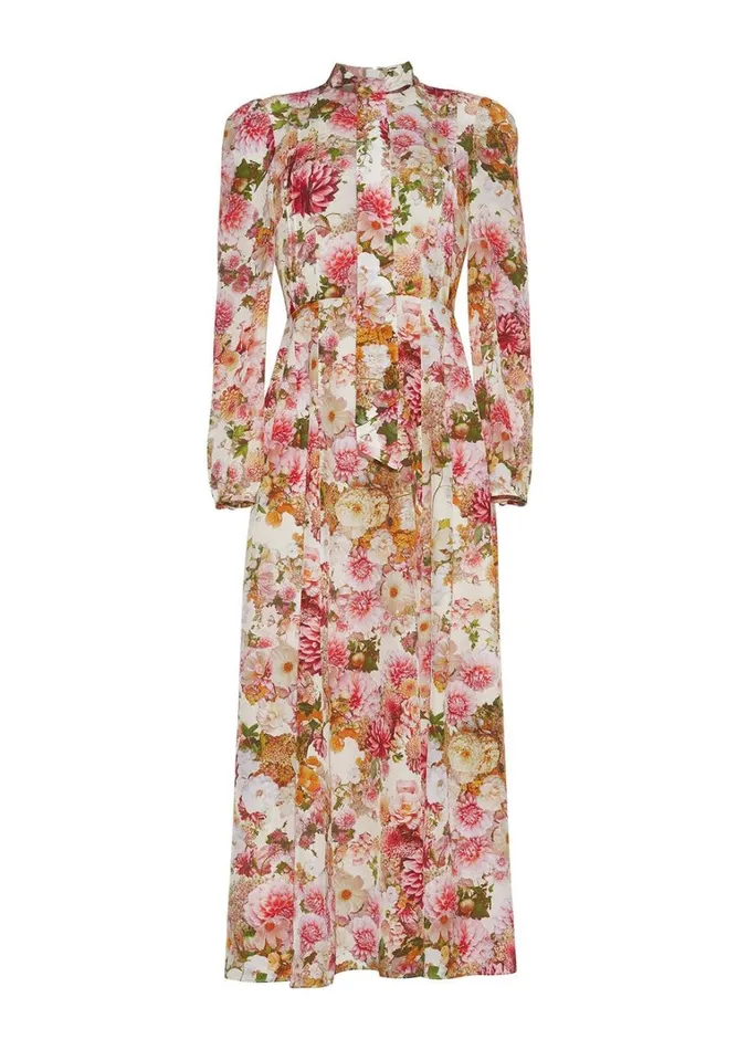 Adam Lippes Alison Dress Cream Multi Womens Dresses