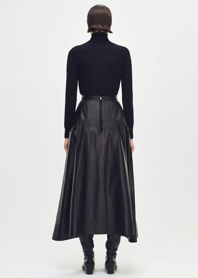 Adam Lippes Cody Skirt Black Womens Skirts