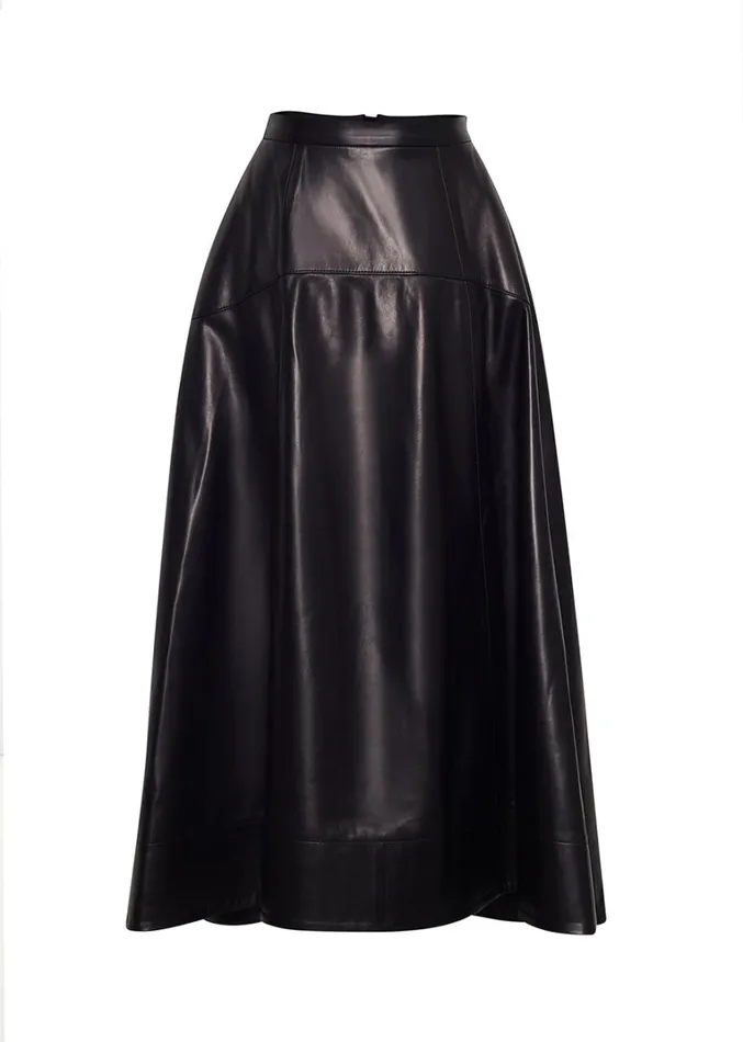 Adam Lippes Cody Skirt Black Womens Skirts