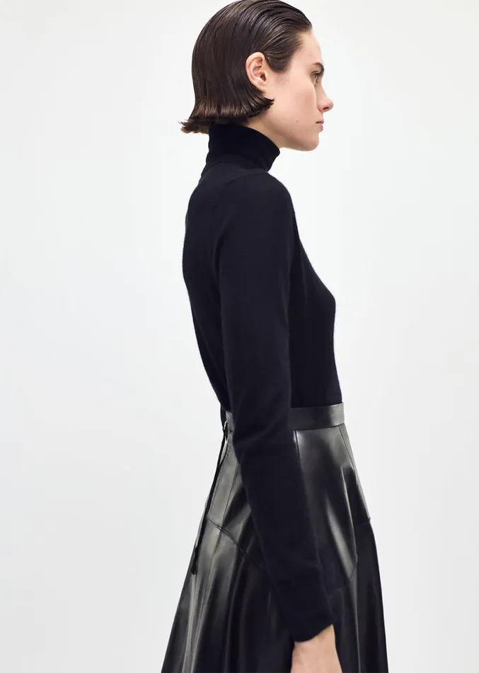 Adam Lippes Cody Skirt Black Womens Skirts