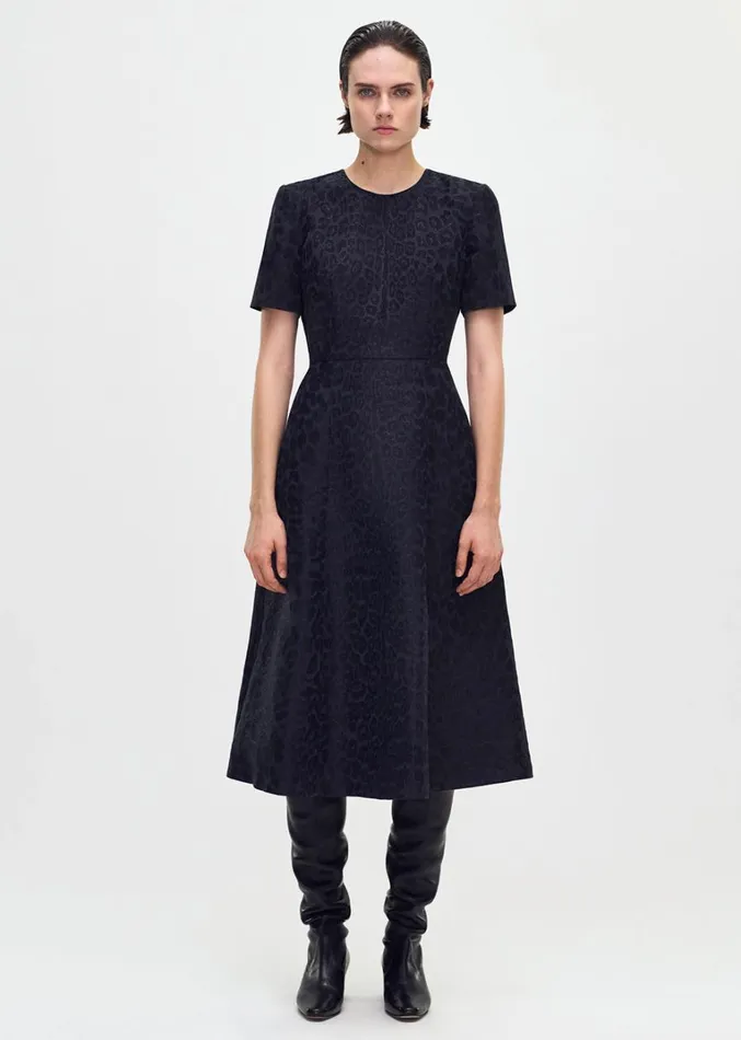 Adam Lippes Eloise Dress Midnight Multi Womens Dresses