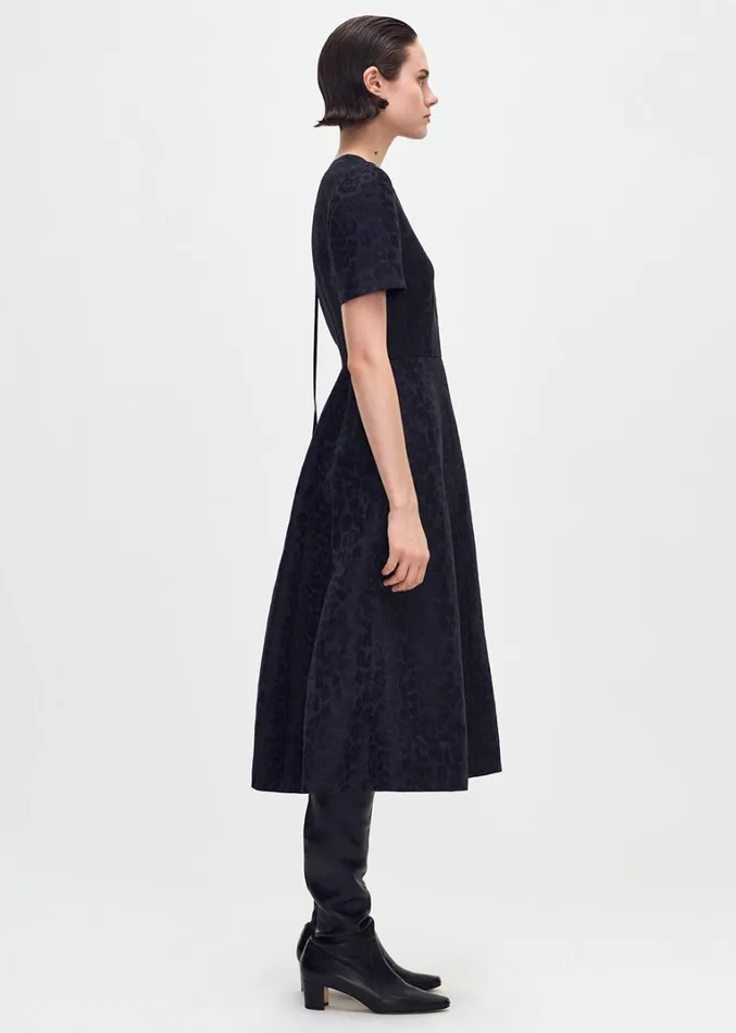 Adam Lippes Eloise Dress Midnight Multi Womens Dresses