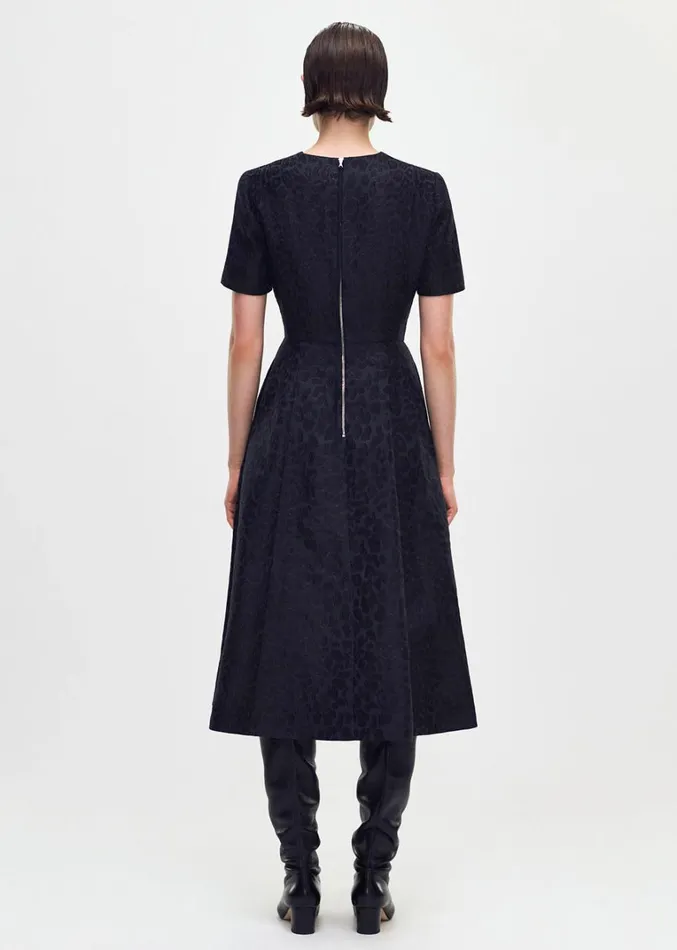 Adam Lippes Eloise Dress Midnight Multi Womens Dresses