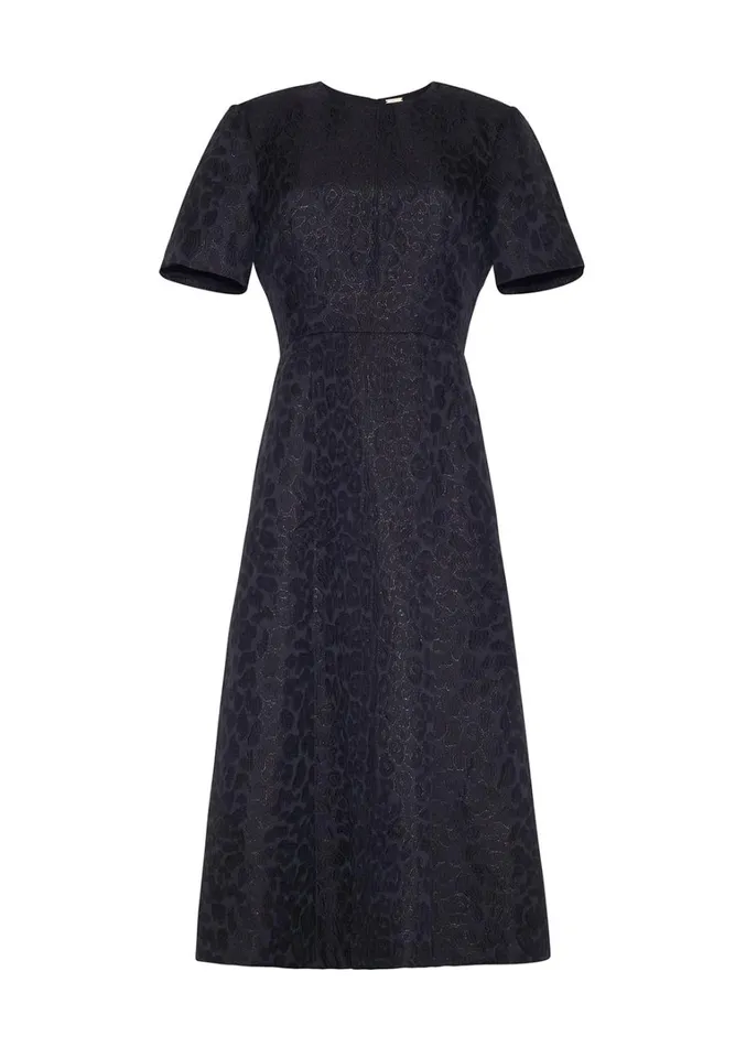 Adam Lippes Eloise Dress Midnight Multi Womens Dresses