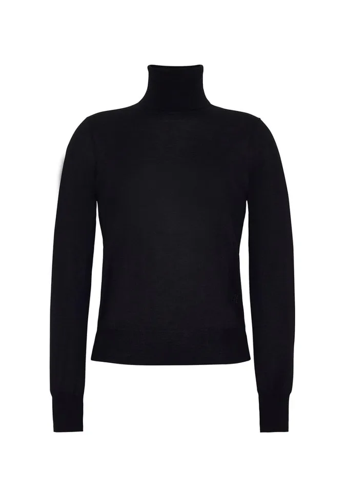 Adam Lippes Eve Knit Black Womens Sweaters and Knitwear