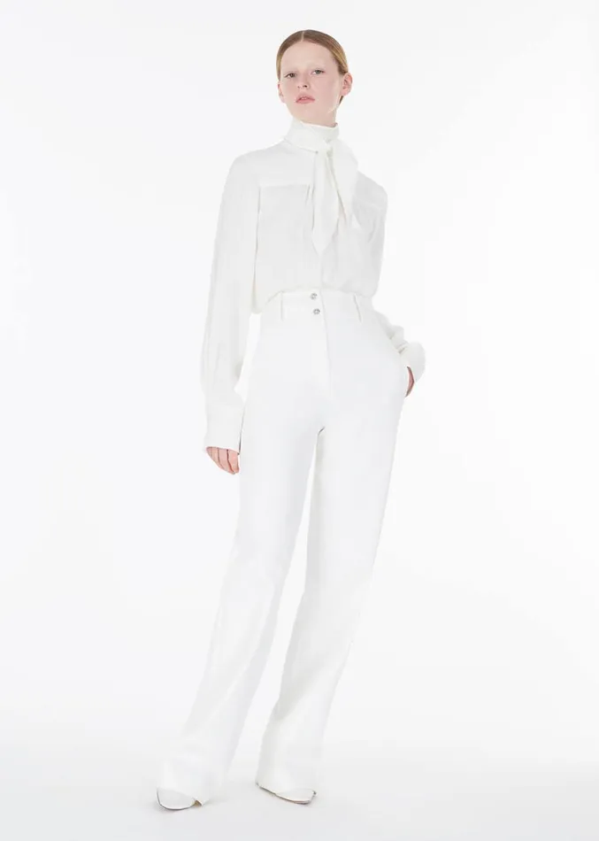 Adam Lippes Hugo Pant White Womens Pants