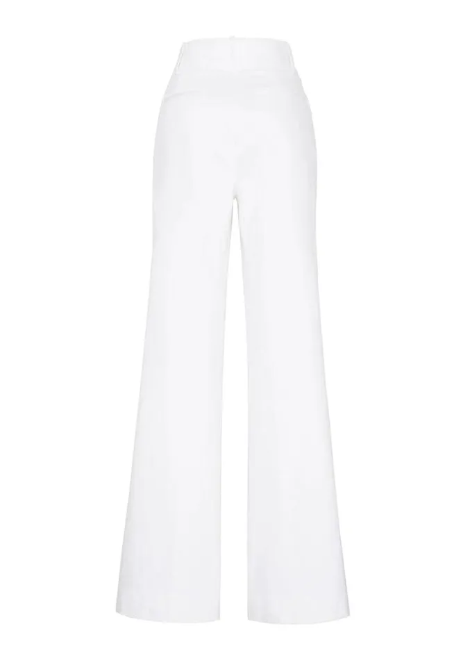 Adam Lippes Hugo Pant White Womens Pants