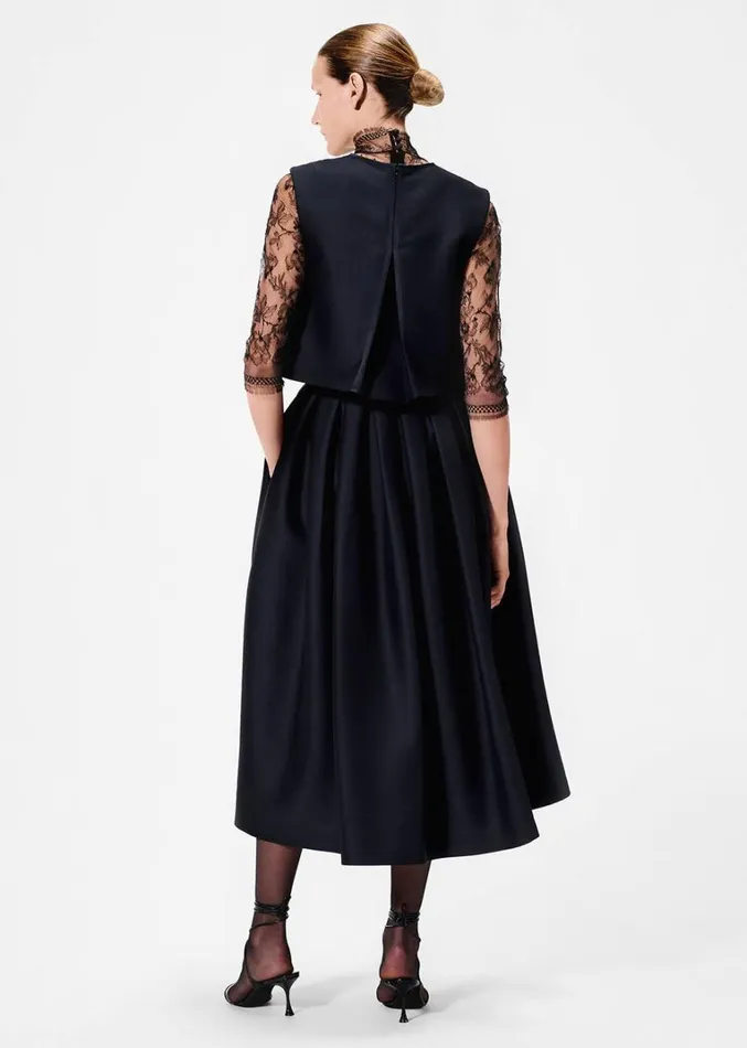 Adam Lippes Langham Skirt Black Womens Skirts