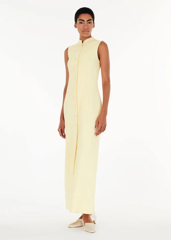 Adam Lippes Rory Dress Butter Womens Dresses