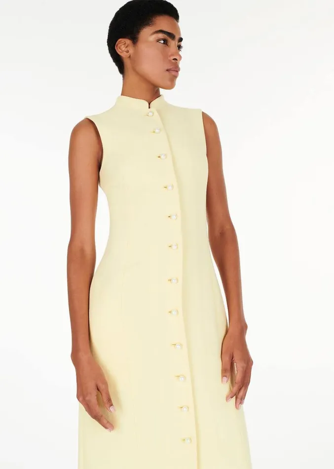 Adam Lippes Rory Dress Butter Womens Dresses