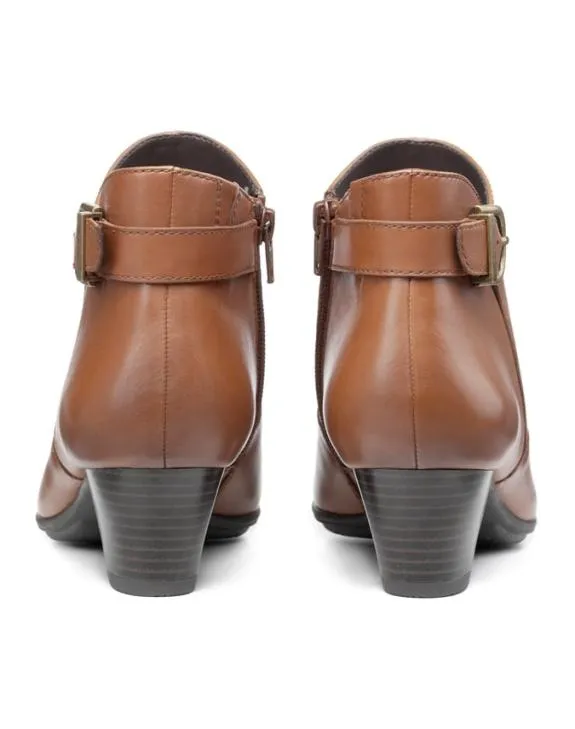 Addison Boots Cognac Women Hotter Ankle Boots