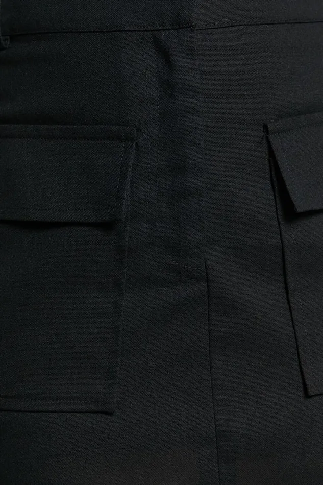 Aerilyn Skort 8211 High Waisted A Line Linen Look Skort In Black Women Showpo Conscious