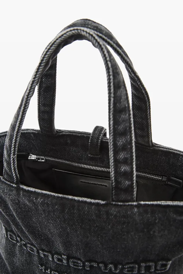 Alexander Wang Bags Small Punch Tote In Cotton Denim 8211 Women