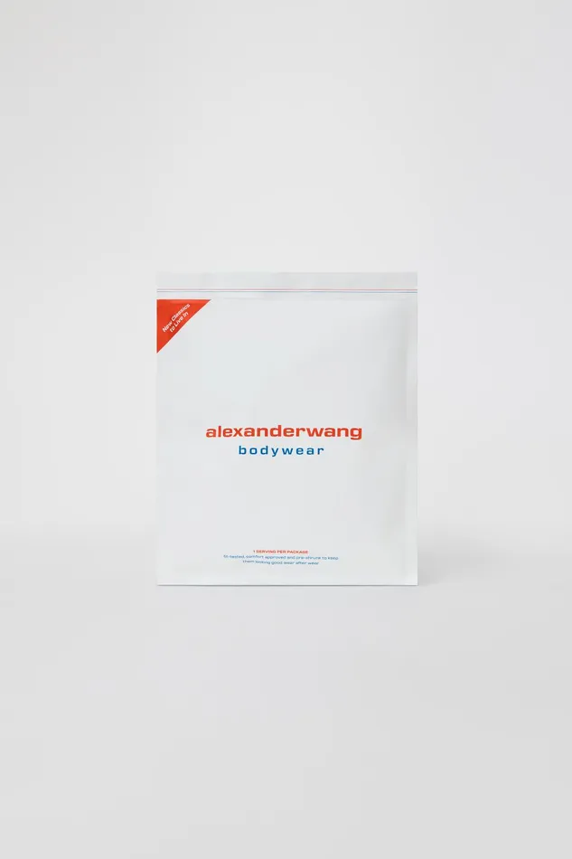 Alexander Wang Bodywear ShortSleeve Tee In Ribbed Cotton