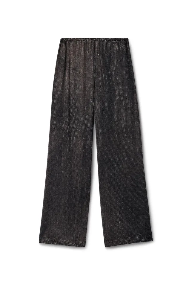 Alexander Wang Pants Crystal Hotfix Slim RelaxedFit Pants 8211 Women