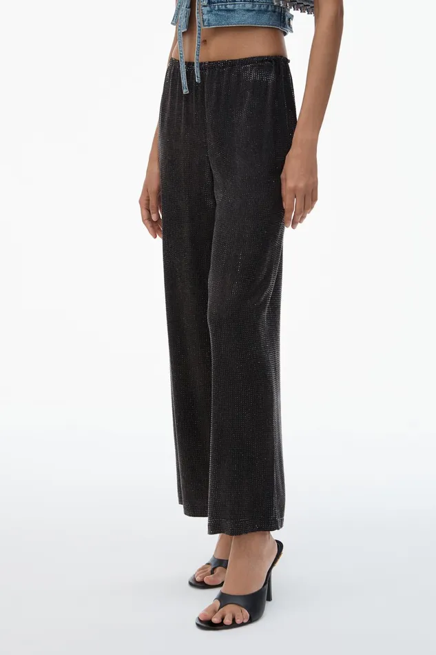 Alexander Wang Pants Crystal Hotfix Slim RelaxedFit Pants 8211 Women