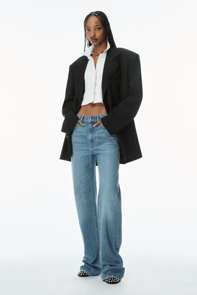Alexander Wang Pants Ez MidRise Jeans With Logo Pocket 8211 Women