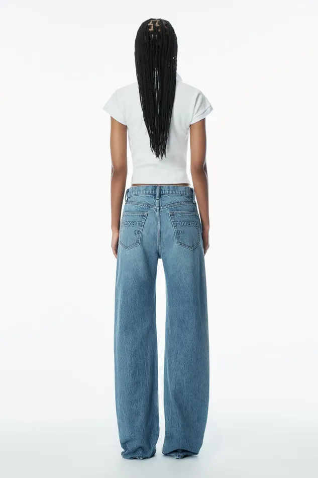 Alexander Wang Pants Ez MidRise Jeans With Logo Pocket 8211 Women