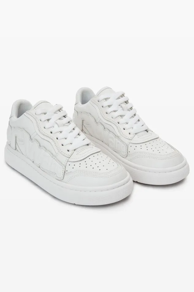 Alexander Wang Shoes Puff Pebble Leather Sneaker With Logo 8211 MenWomen