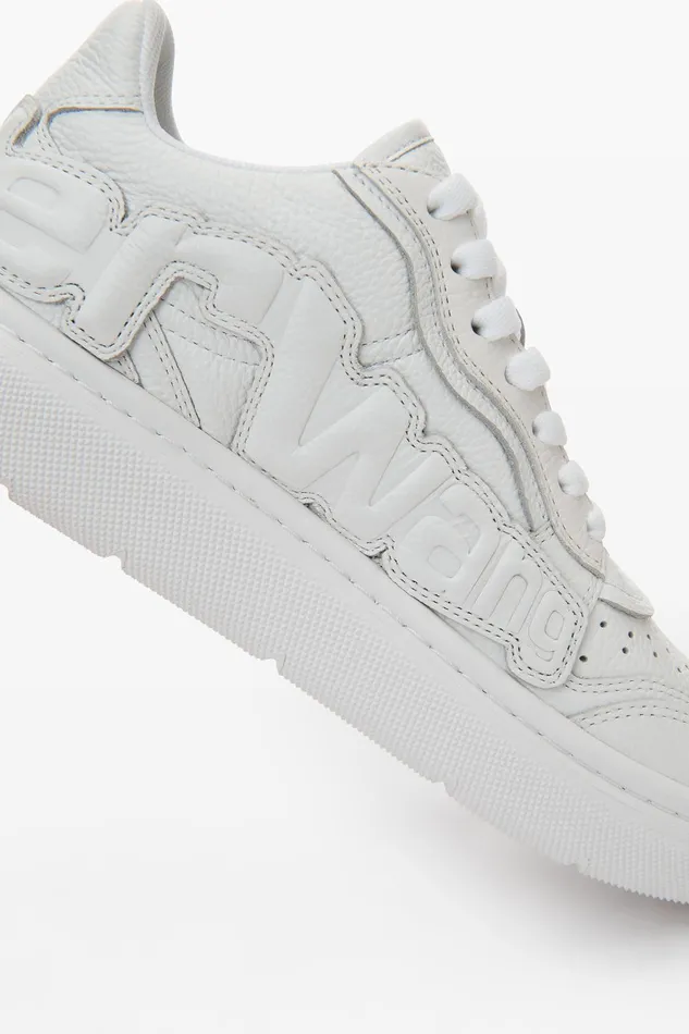 Alexander Wang Shoes Puff Pebble Leather Sneaker With Logo 8211 MenWomen