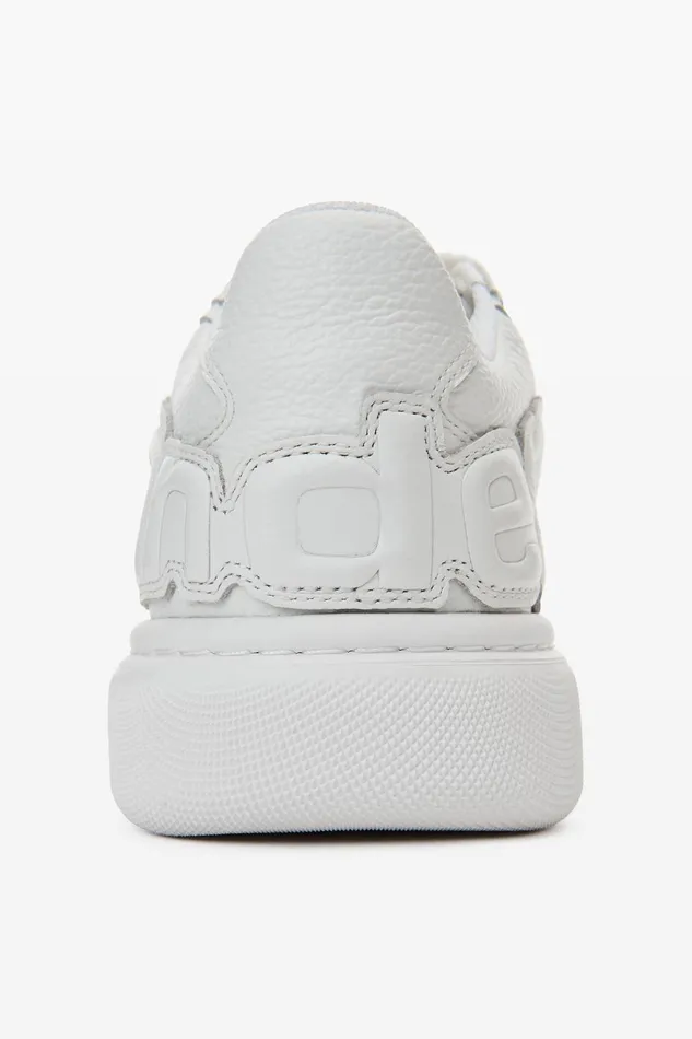 Alexander Wang Shoes Puff Pebble Leather Sneaker With Logo 8211 MenWomen