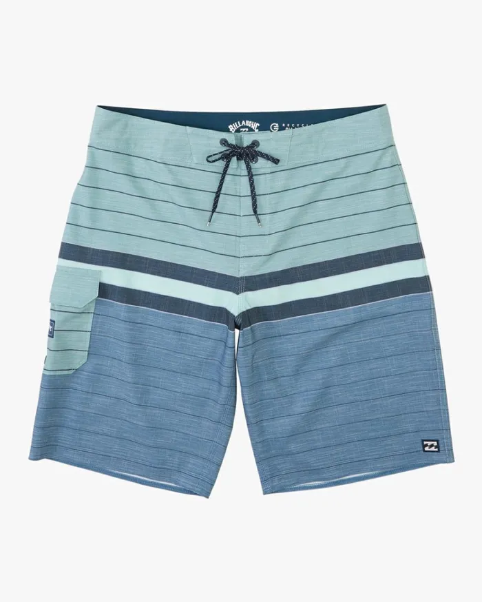 All Day Heather Stripe Pro Boardshorts 20034 Sage Men Billabong Performance Boardshorts