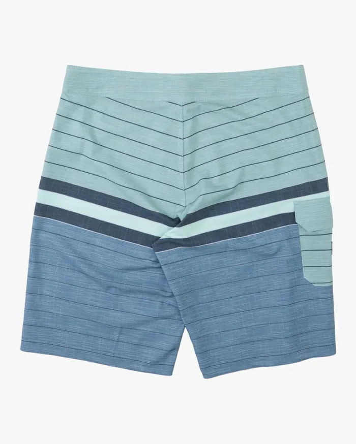 All Day Heather Stripe Pro Boardshorts 20034 Sage Men Billabong Performance Boardshorts