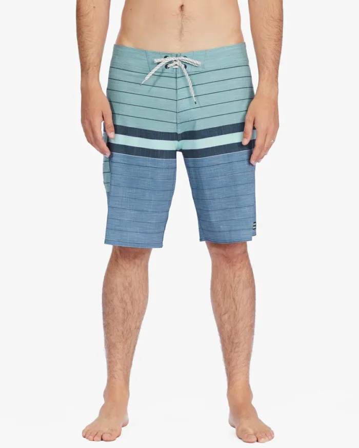 All Day Heather Stripe Pro Boardshorts 20034 Sage Men Billabong Performance Boardshorts
