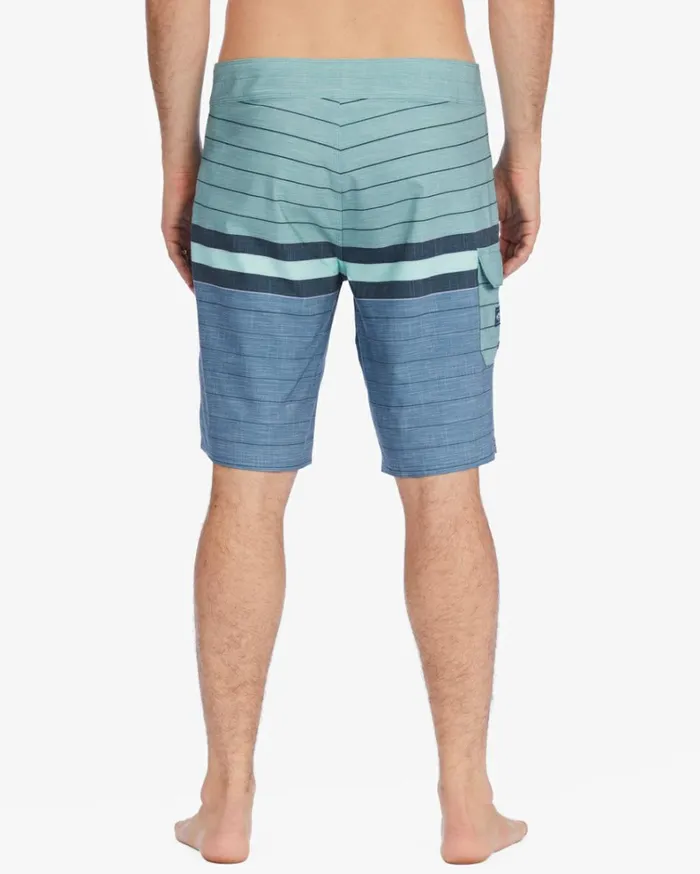 All Day Heather Stripe Pro Boardshorts 20034 Sage Men Billabong Performance Boardshorts