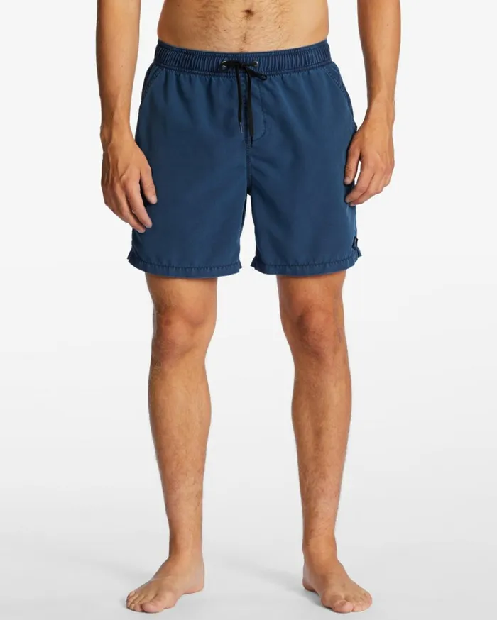 All Day Layback 17034 Boardshorts Navy Men Billabong Elastic Waist Boardshorts