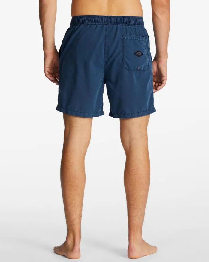 All Day Layback 17034 Boardshorts Navy Men Billabong Elastic Waist Boardshorts