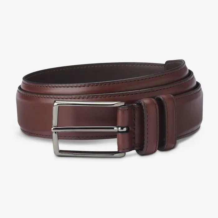 Allen Edmonds Chad Street Casual Belt Oxblood Men Casual Belts