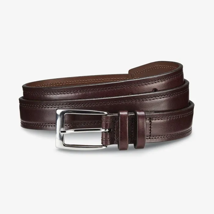 Allen Edmonds Cumberland Casual Belt Burgundy Men Casual Belts