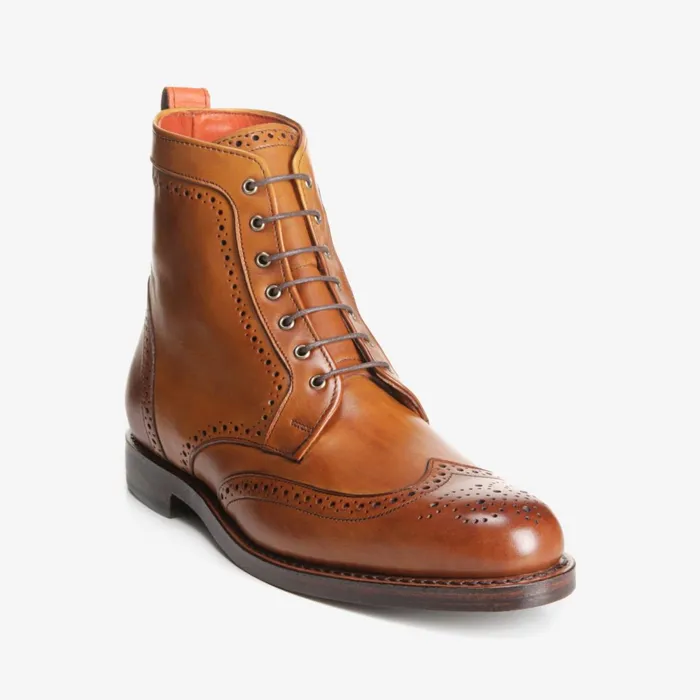 Allen Edmonds Dalton Wingtip Dress Boots Walnut Men Wide Width Shoes