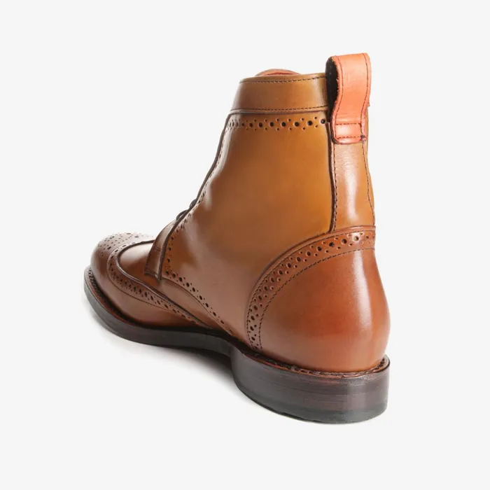Allen Edmonds Dalton Wingtip Dress Boots Walnut Men Wide Width Shoes