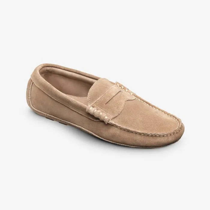 Allen Edmonds Daytona Suede Driving Shoe Tan Men Boat Shoes and Driving Mocs