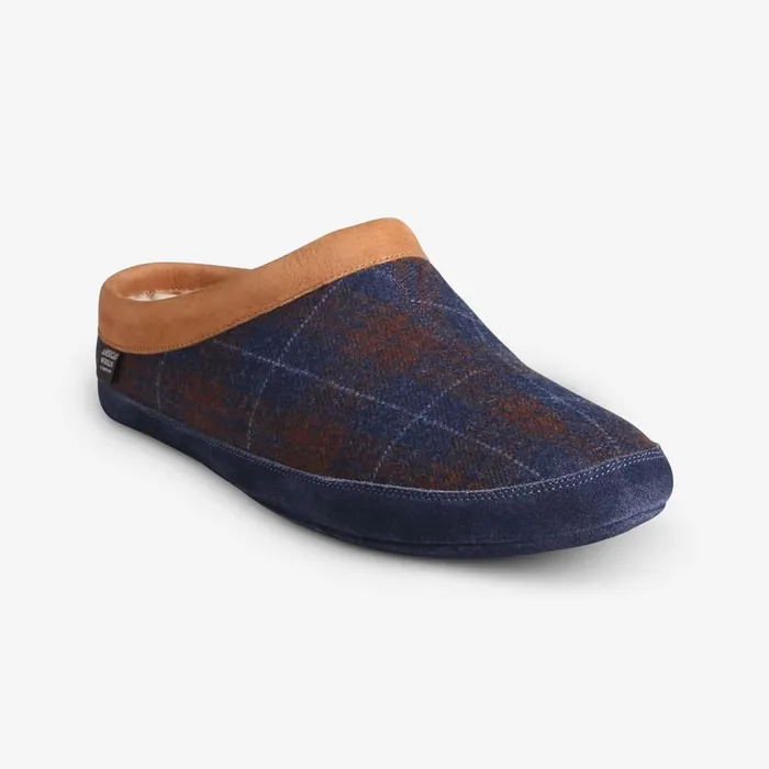 Allen Edmonds Kipp Shearling Slipper Bluebrown Men Loafers and SlipOns