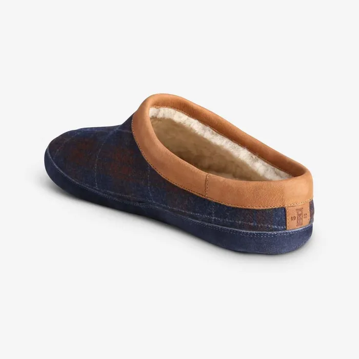 Allen Edmonds Kipp Shearling Slipper Bluebrown Men Loafers and SlipOns