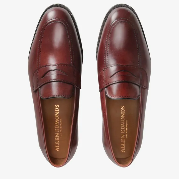 Allen Edmonds Lake Forest Penny Loafer Oxblood Men Loafers and SlipOns