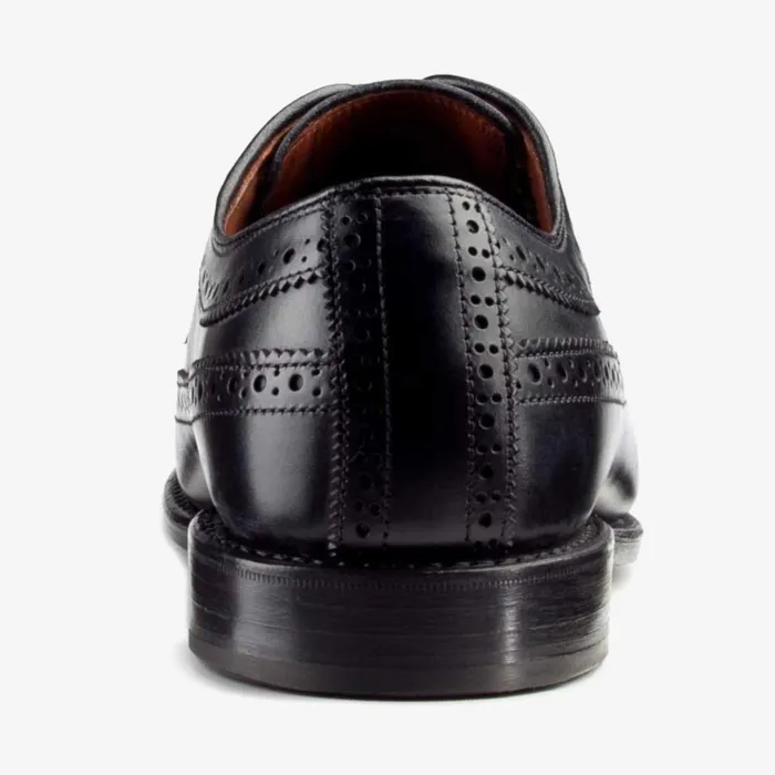 Allen Edmonds Larchmont Wingtip Dress Shoe Black Calfskin Leather Men Oxfords and Derbys