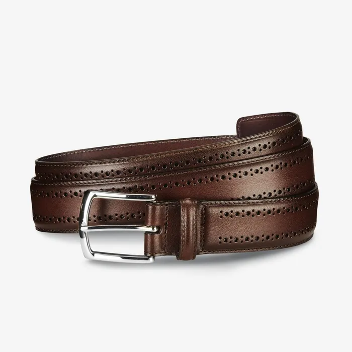 Allen Edmonds Manistee Dress Belt Dark Chili Men Dress Belts