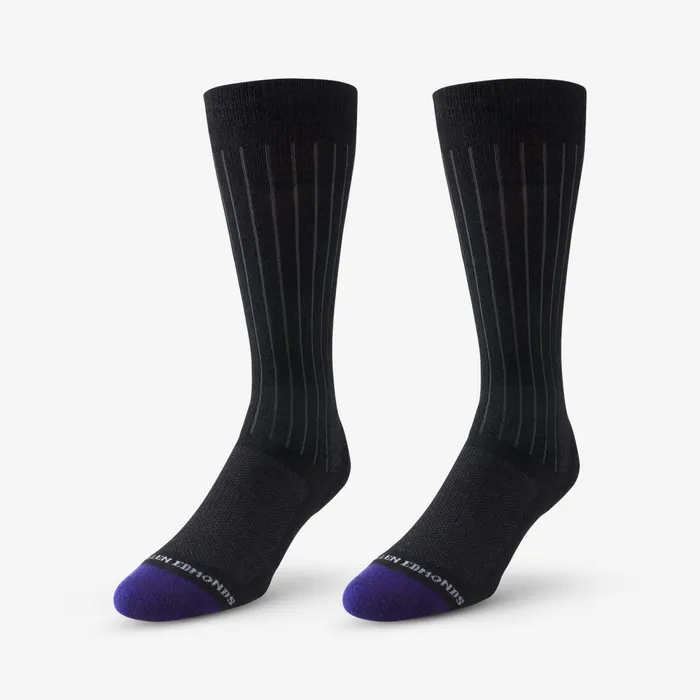 Allen Edmonds MidCalf Cotton Air Dress Socks Black Men Socks