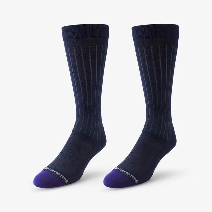 Allen Edmonds MidCalf Merino Cool Dress Socks Navy Men Socks