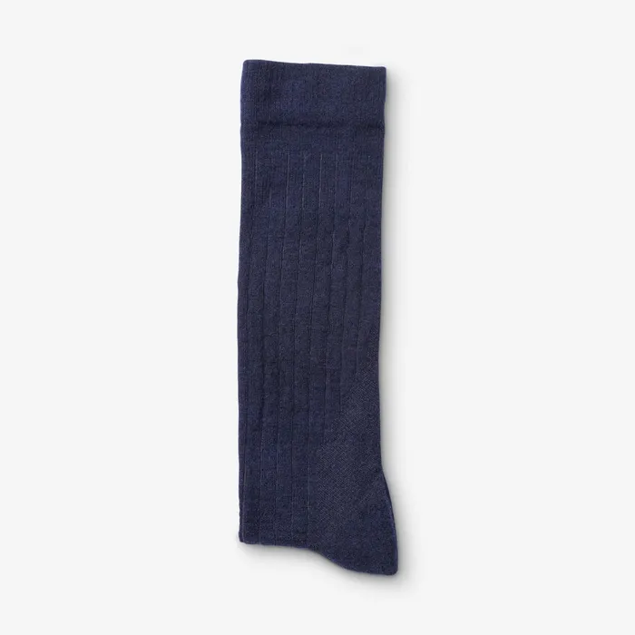 Allen Edmonds MidCalf Merino Cool Dress Socks Navy Men Socks