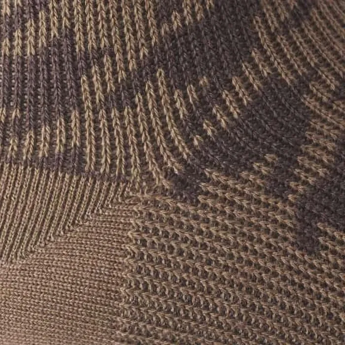 Allen Edmonds MidCalf Pattern Knit Dress Sock Brown Houndstooth Men Socks