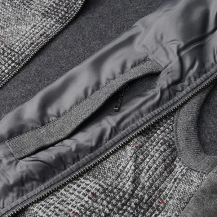 Allen Edmonds Patchwork Vest Grey Men Outerwear